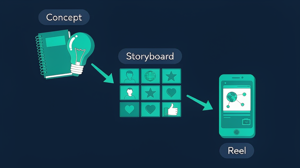 Concept to storyboard to Reel workflow
