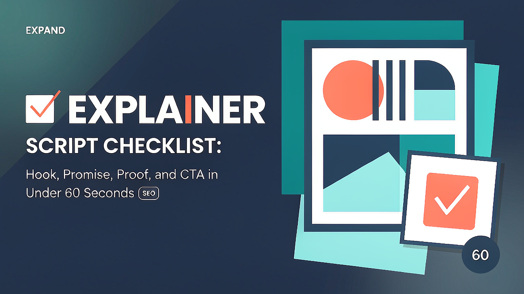 Explainer Script Checklist: Hook, Promise, Proof, and CTA in Under 60 Seconds