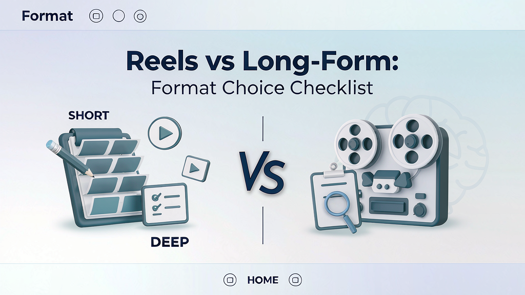 Reels vs Long-Form Explainer: Format Choice Checklist