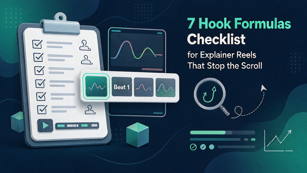 7 Hook Formulas Checklist for Explainer Reels That Stop the Scroll