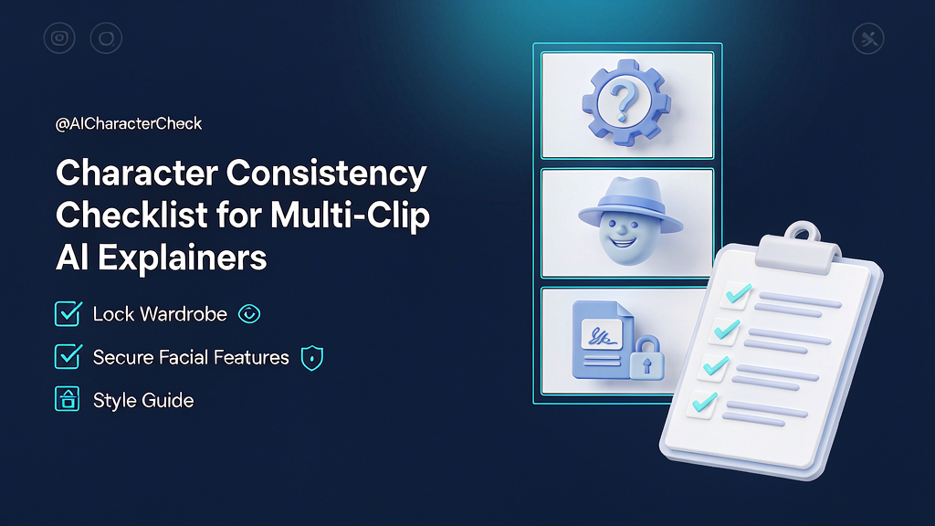 Character Consistency Checklist for Multi-Clip AI Explainers