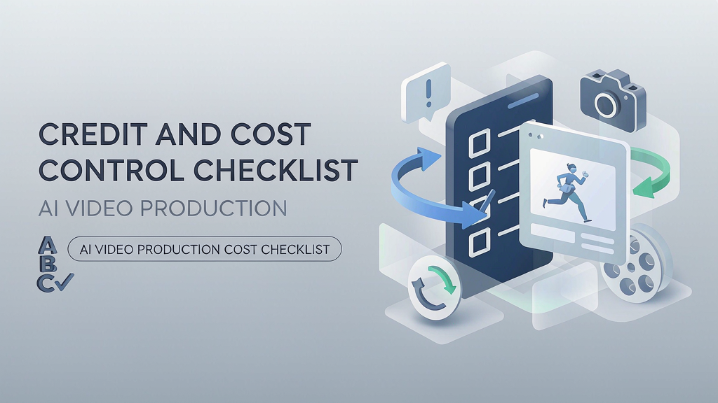 Credit and Cost Control Checklist for AI Video Production
