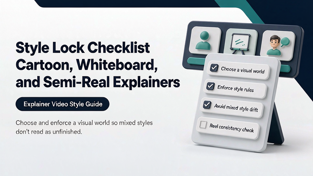 Style Lock Checklist: Cartoon, Whiteboard, and Semi-Real Explainers