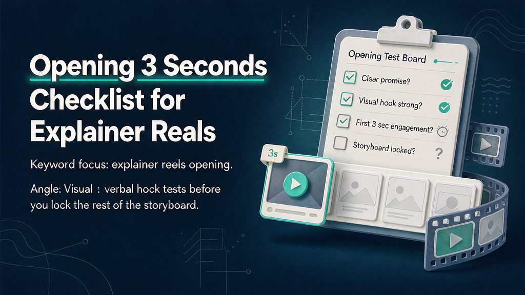 Opening 3 Seconds Checklist for Explainer Reels