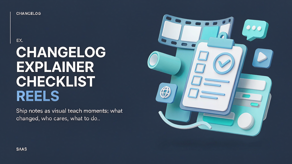 Changelog Explainer Checklist for Product Update Reels