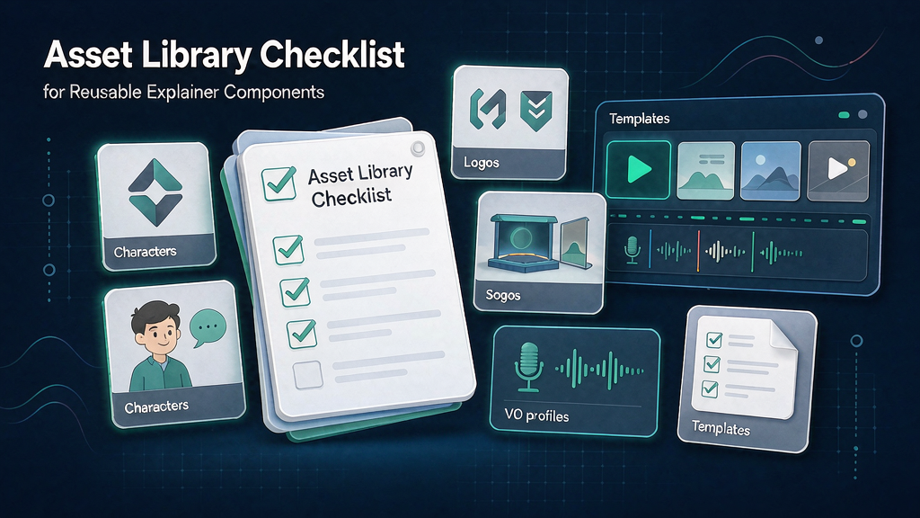 Asset Library Checklist for Reusable Explainer Components
