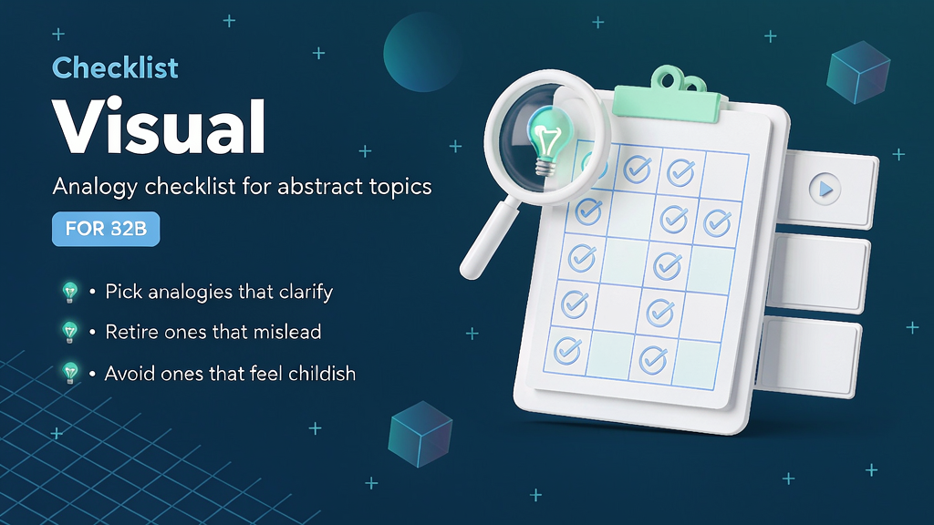 Metaphor and Visual Analogy Checklist for Abstract Topics