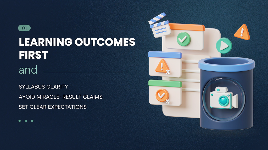 Educator and Course Promo Explainer Checklist