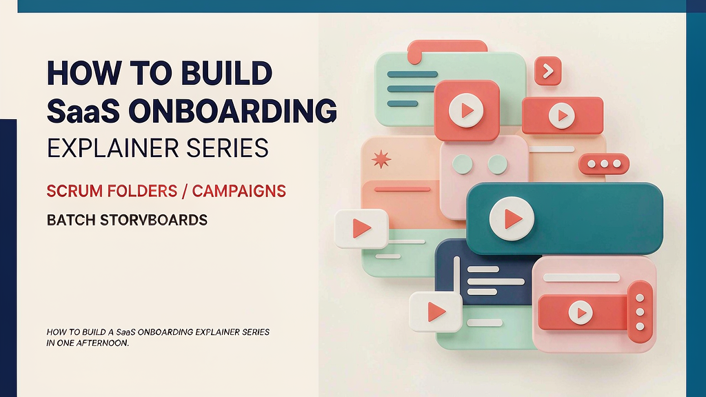 How to Build a SaaS Onboarding Explainer Series in One Afternoon