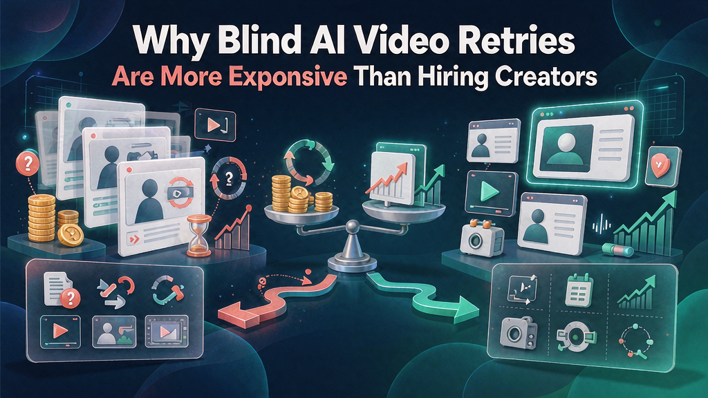 Why Blind AI Video Retries Are More Expensive Than Hiring Creators
