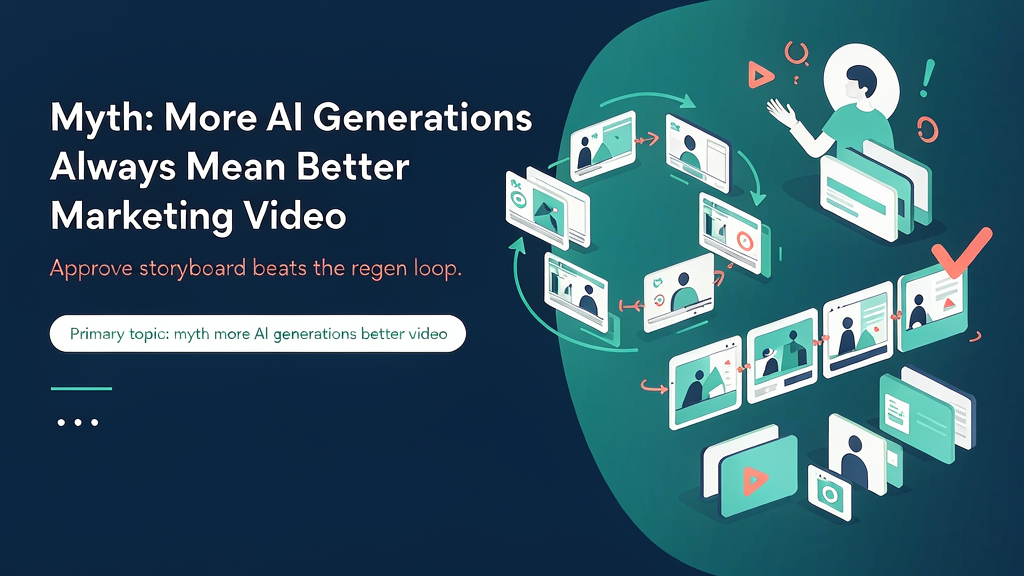 Myth: More AI Generations Always Mean Better Marketing Video