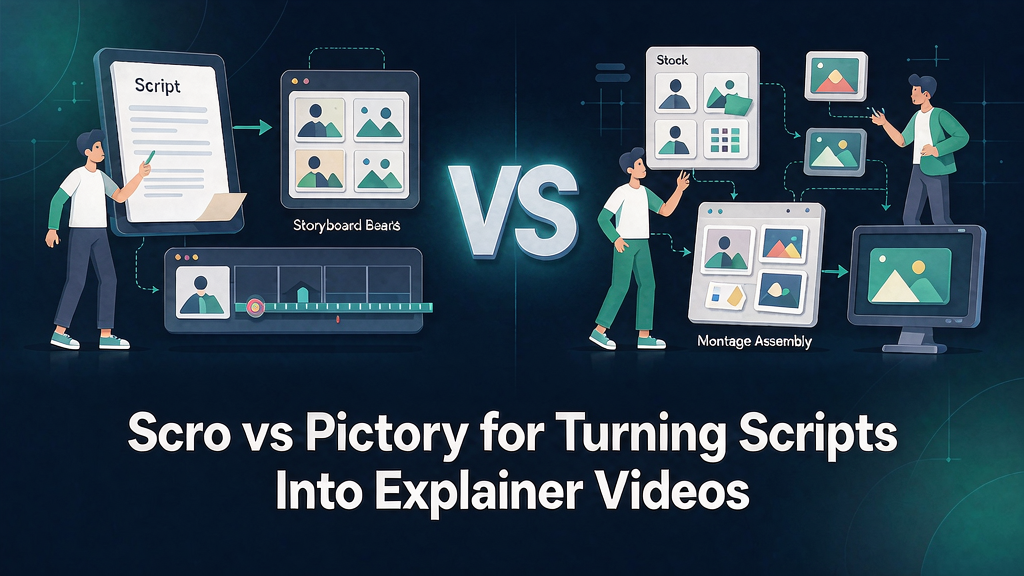 Scro vs Pictory for Turning Scripts Into Explainer Videos