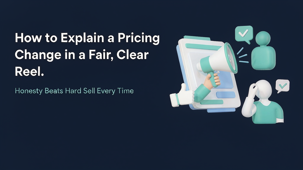 How to Explain a Pricing Change in a Fair, Clear Reel