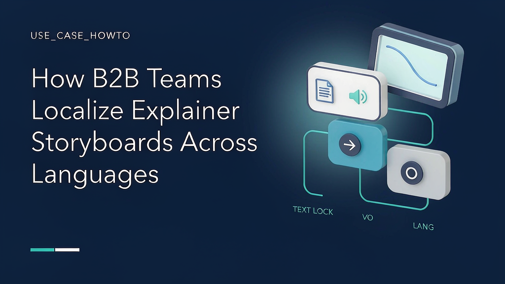 How B2B Teams Localize Explainer Storyboards Across Languages