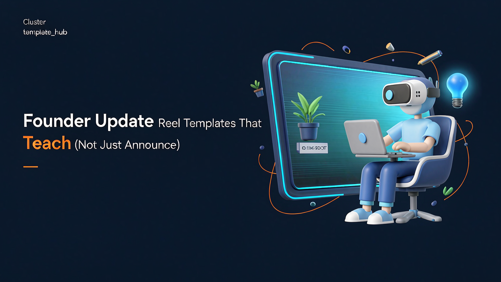 Founder Update Reel Templates That Teach (Not Just Announce)