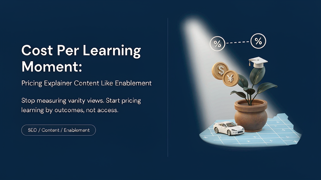 Cost Per Learning Moment: Pricing Explainer Content Like Enablement