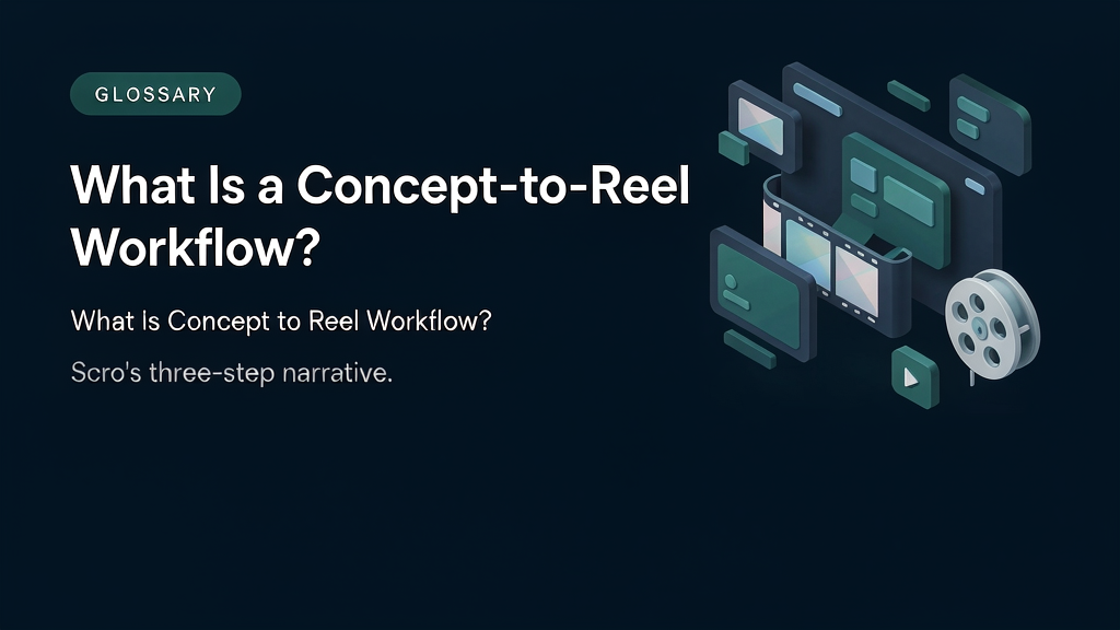 What Is a Concept-to-Reel Workflow?