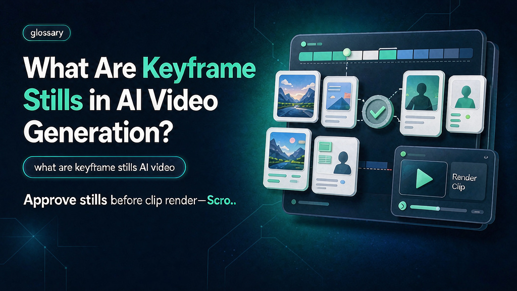 What Are Keyframe Stills in AI Video Generation?