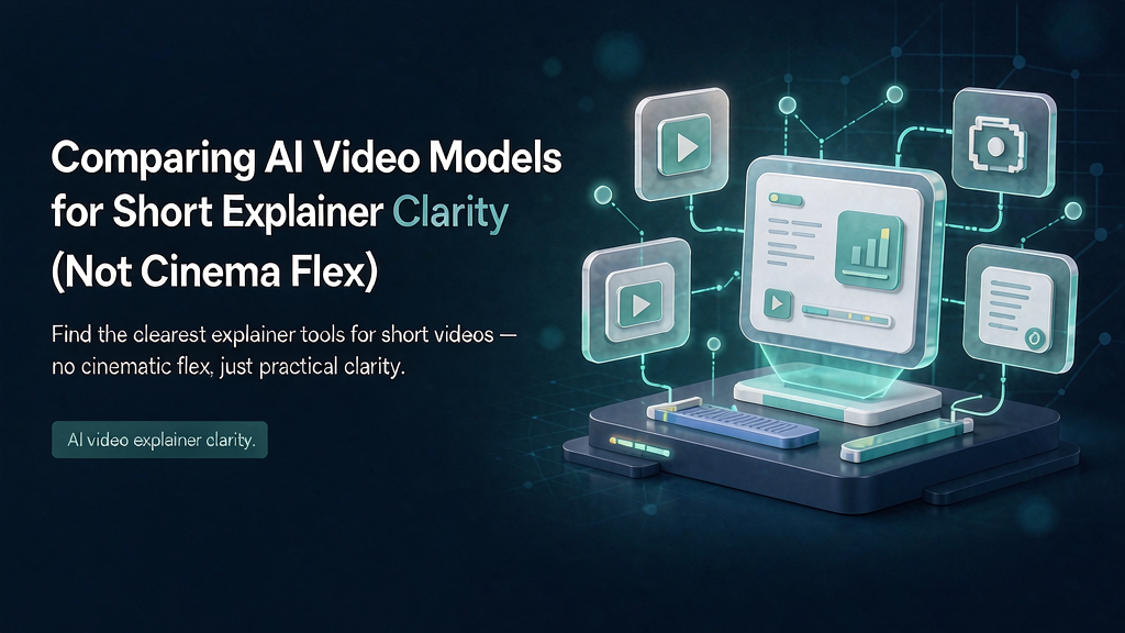 Comparing AI Video Models for Short Explainer Clarity (Not Cinema Flex)