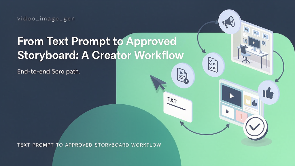 From Text Prompt to Approved Storyboard: A Creator Workflow