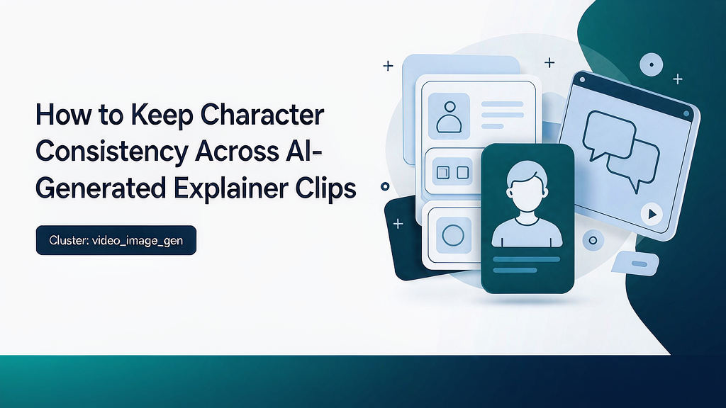 How to Keep Character Consistency Across AI-Generated Explainer Clips