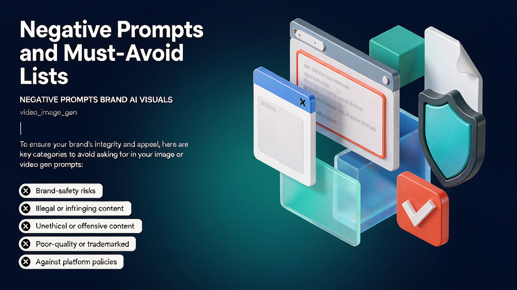 Negative Prompts and Must-Avoid Lists for Brand AI Visuals