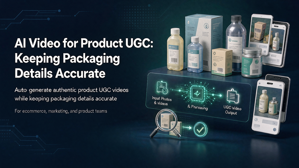 AI Video for Product UGC: Keeping Packaging Details Accurate