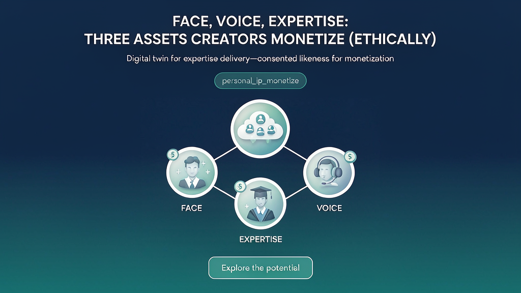 Face, Voice, Expertise: Three Assets Creators Monetize (Ethically)