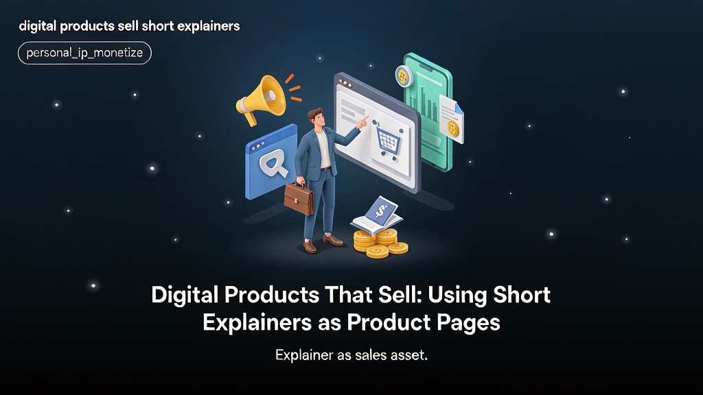 Digital Products That Sell: Using Short Explainers as Product Pages