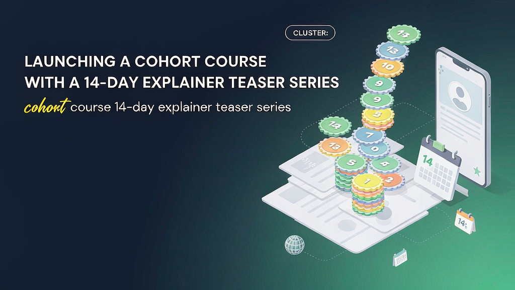 Launching a Cohort Course With a 14-Day Explainer Teaser Series