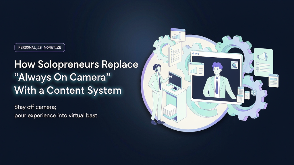 How Solopreneurs Replace “Always On Camera” With a Content System