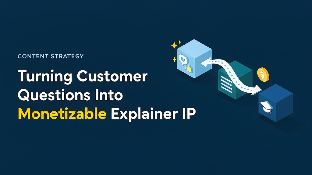 Turning Customer Questions Into Monetizable Explainer IP