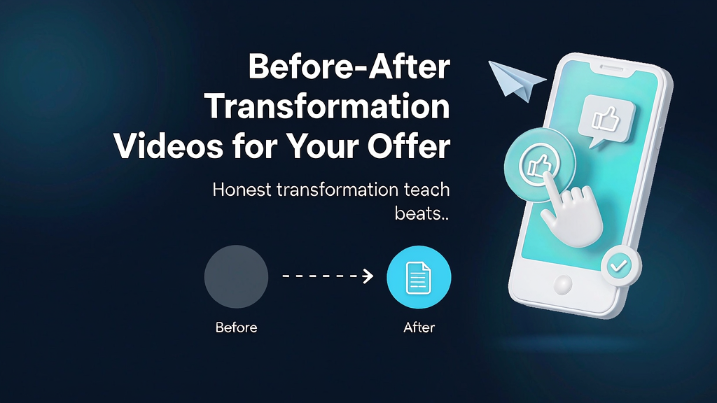 How to Make Before-and-After Transformation Videos for Your Offer