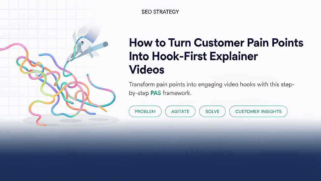 How to Turn Customer Pain Points Into Hook-First Explainer Videos