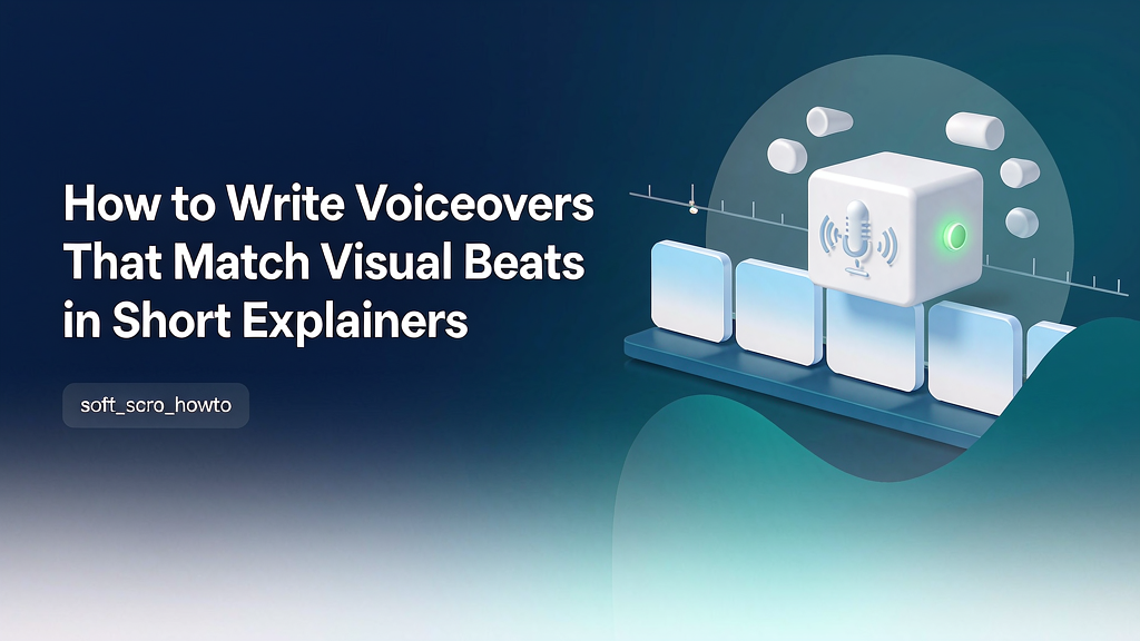 How to Write Voiceovers That Match Visual Beats in Short Explainers