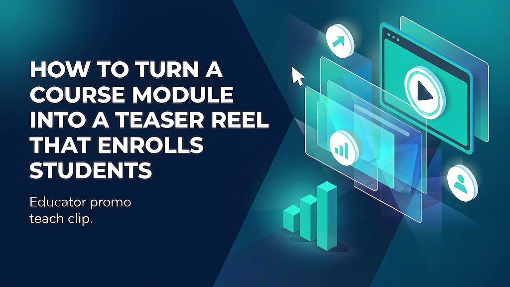 How to Turn a Course Module Into a Teaser Reel That Enrolls Students