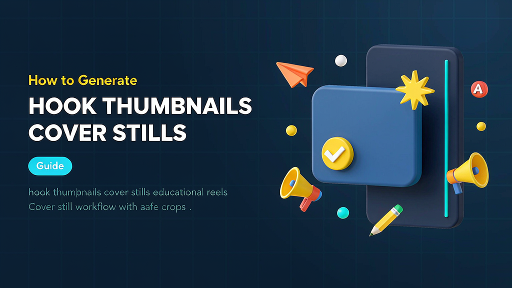 How to Generate Hook Thumbnails and Cover Stills for Educational Reels