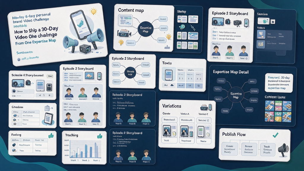 How to Ship a 30-Day Personal Brand Video Challenge From One Expertise Map