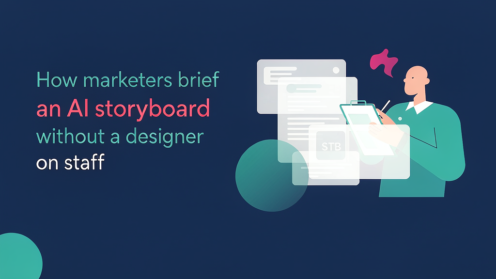 How marketers brief an AI storyboard without a designer on staff