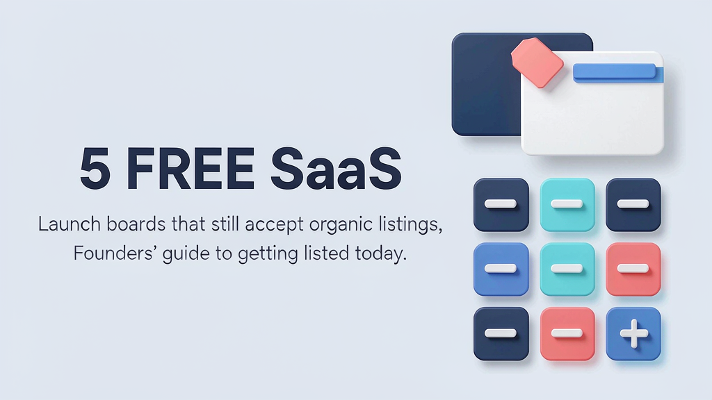5 free SaaS launch boards that still accept organic listings