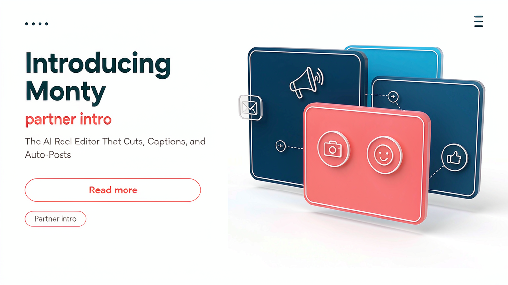 Introducing Monty: AI Reel Editor That Cuts, Captions, and Auto-Posts